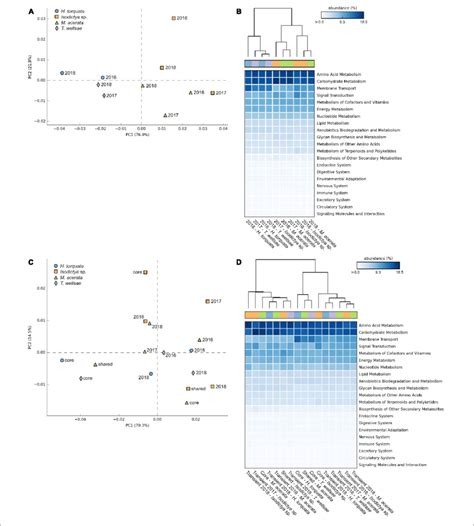 Pca Heatmap And Hierarchical Clustering Visualizations Of The Kegg