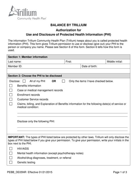 Fillable Online English Trillium Community Health Plan Fax Email