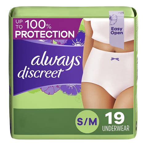 Always Discreet Incontinence Underwear Maximum Absorbency Smallmedium Walmart Canada