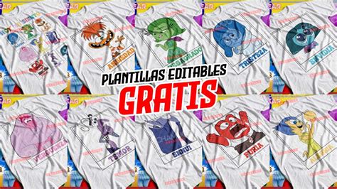 Plantillas Para Sublimar Playeras Intensamente Con Editables Y