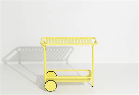 Petite Friture Week End Trolley In Yellow Aluminium By Studio