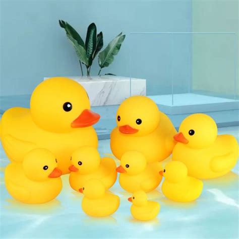 Onfin Yellow Duck Duck With Squeeze Sound Bath Toy Float With Squeeze Sound Little Yellow Duck