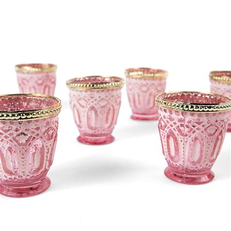 Vintage Glass Candle Holder Set Of 6 Vintage Glass Candle Holders