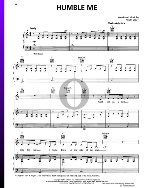 Humble Me Norah Jones Piano Sheet Music Oktav