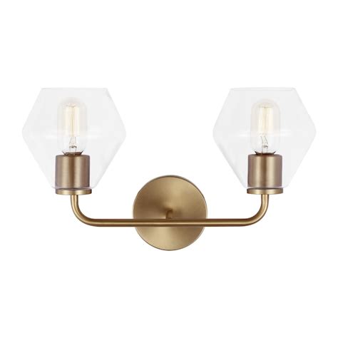 Generation Lighting Jett 17 In 2 Light Satin Brass Transitional Vanity Light In The Vanity