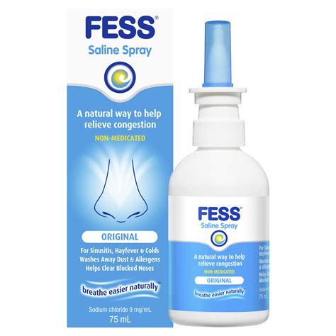 FESS Nasal Saline Spray Original 75mL | Amals Discount Chemist