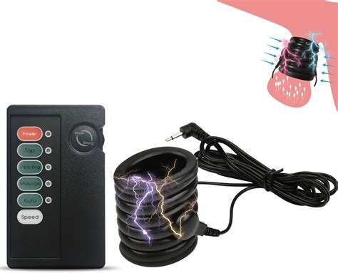 Amazon Electric Shock Testicle Stretching Bondage Electro Estim Sex Products Silicone CBT