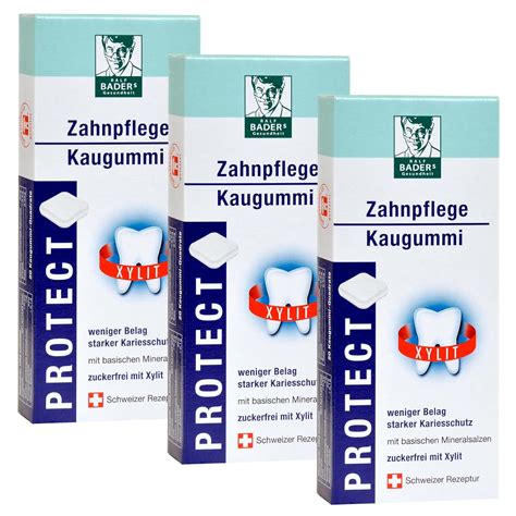 BADERs Gesundheit PROTECT Zahnpflege Kaugummi Aus Der Apotheke Weniger