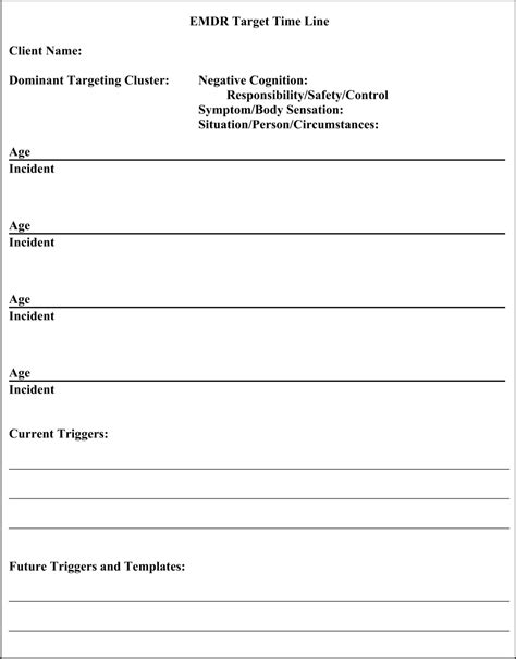 Printable Emdr Worksheets