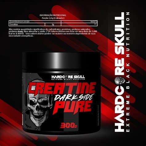 10x Creatine Creatina 300g Hardcore Skull Promoção Mercado Livre