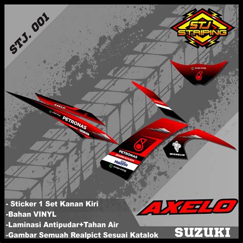 Jual Sticker Striping SHOGUN AXELO Stiker Striping Variasi Motor