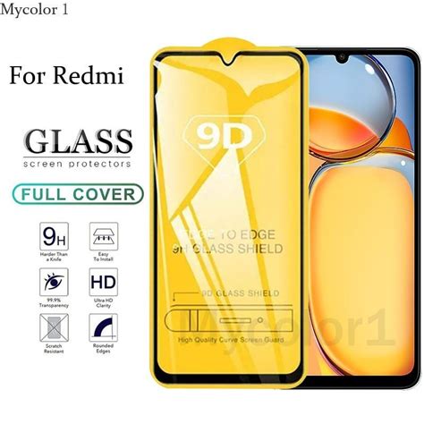 9d Full Cover Tempered Glass Screen Protector For Redmi 13c 12 12c 11a 10 A3 A2 A2 A1 Plus 5g