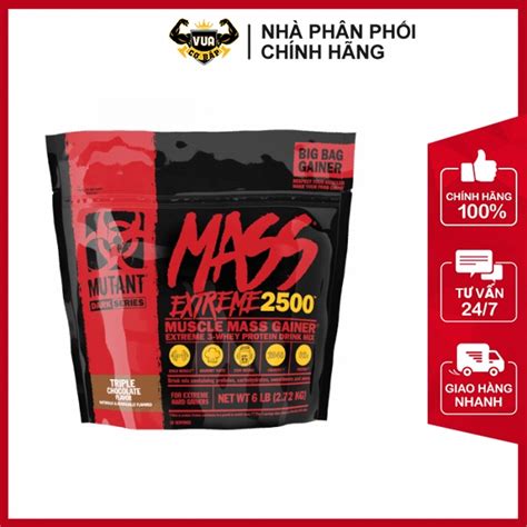 Sữa Tăng Cân Mutant Mass Xxxtreme 2500 6lbs Túi 272kg Shopee Việt Nam