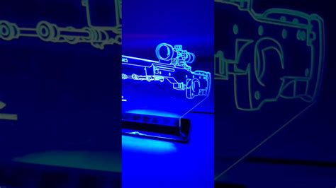 Luminária Led Armas Awp Csgo Bivolt Azul vermelha YouTube