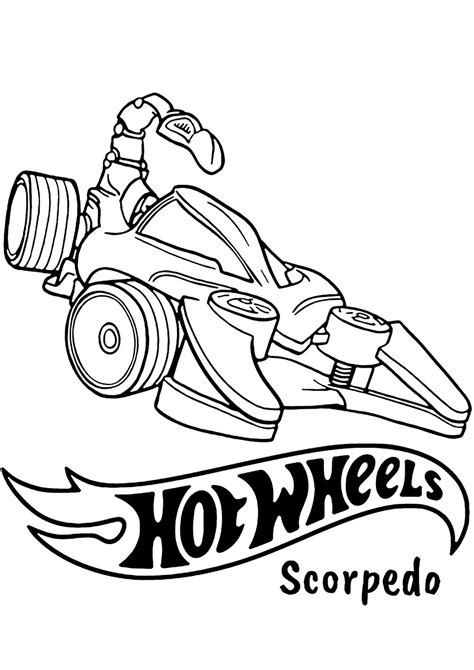 Hot Wheels Skorpion Kolorowanka Do Wydruku Pdf Online