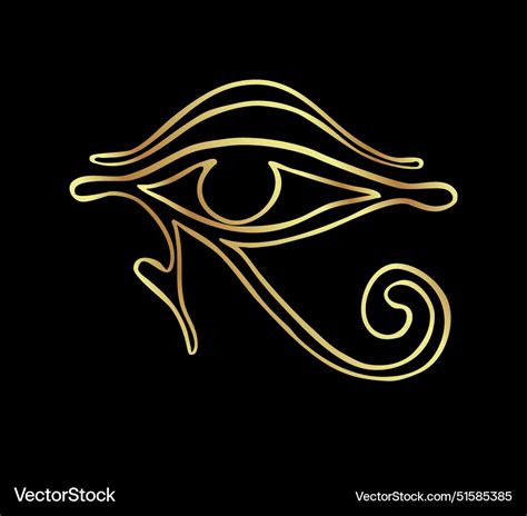 Wadjet Ancient Egyptian Symbol Of Protection Vector Image