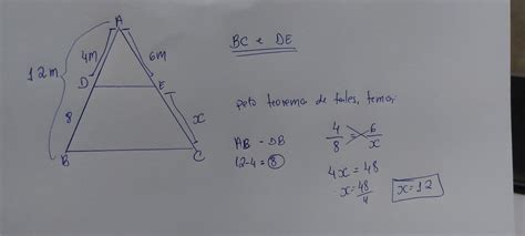 Na Figura Abaixo Os Segmentos Bc E De S O Paralelos Ab M Ad M Ae