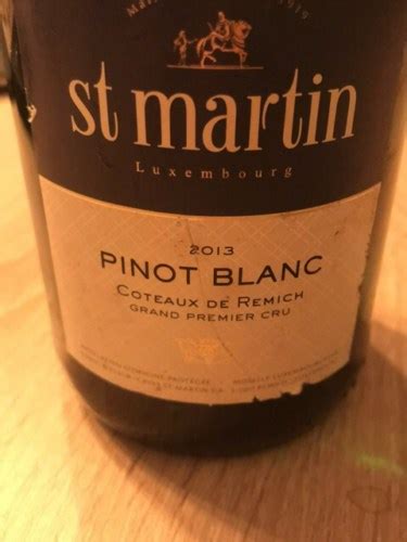 Caves St Martin Pinot Blanc Coteaux De Remich Grand Premier Cru Vivino Us