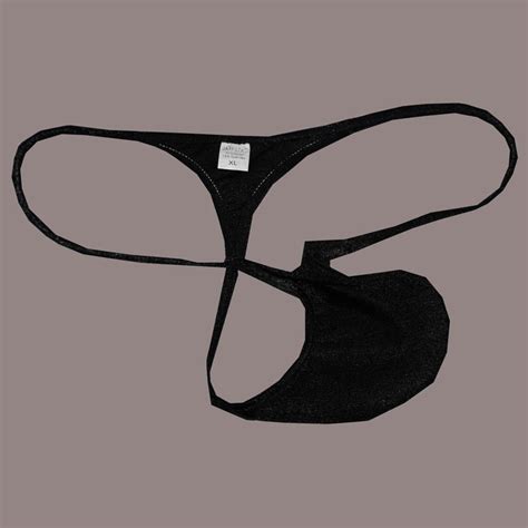 Micro Thong Men S Underwear Slip Male Bikini G String Bulge Pouch Stretchy Shiny Ebay