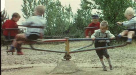 Merry-go-round on 1960's playground (vin... | Stock Video | Pond5