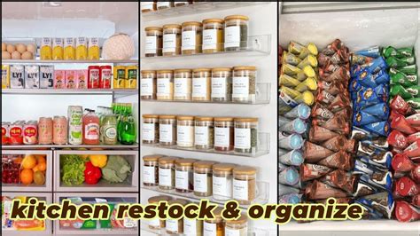 Kitchen And Pantry Random Restock And Organize Tiktok Compilation