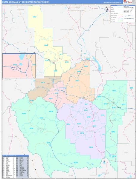 Zip Code Map For Bozeman Mt United States Map