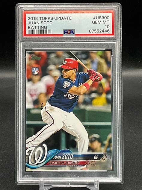 2018 Topps Update Baseball US300 Juan Soto Rookie Card RC PSA 10 EBay