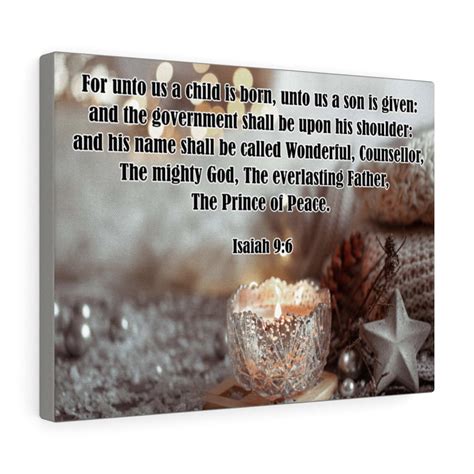 Scripture Walls Isaiah 9 6 The Prince Of Peace Bible Verse Canvas