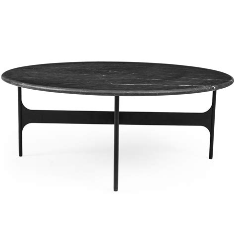 Wendelbo Floema Sofabord Ø85 Sort Nero Marquina Marmor