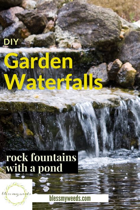 DIY Garden Waterfalls : Rock Fountain, Small - DIY Yard - blessmyweeds.com