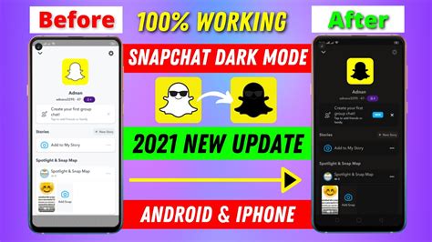 How To Get Dark Mode On Snapchat 2021 Snapchat Dark Mode New Update