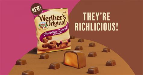 NEW Werthers Original Chocolate Covered Caramels