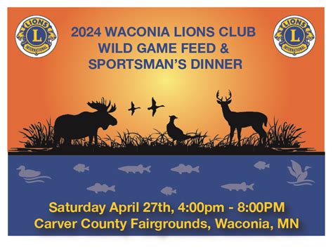 2024 Waconia Lions Club Wild Game Feed Waconia Lions Club