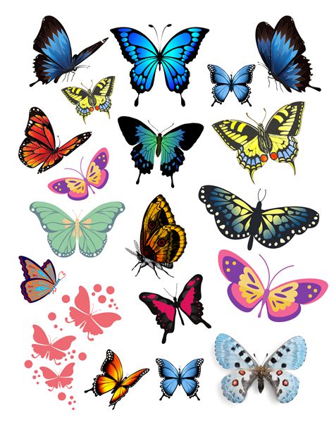 Butterfly Stickers Printable Sheet Lululily Blog