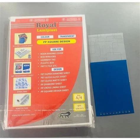 Pp Spiral Book Binding Sheet Packaging Size A Thickness Mm At