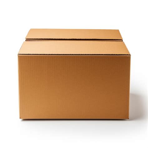 Premium Photo Opened Cartoon Box Isolated On White