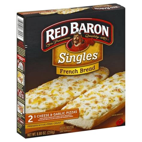 Red Baron French Bread Singles Cheese Garlic Pizzas Oz From