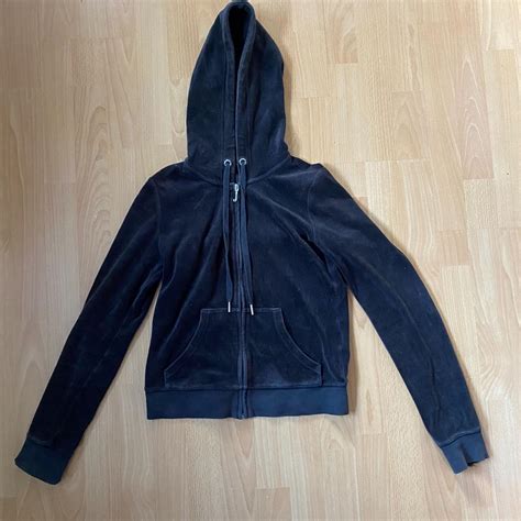 Black Juicy Couture Hoodie Juicy Writing On The Depop