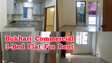 Bukhari Commercial Dha Flat For Rent Bedrooms With Lift Drawing