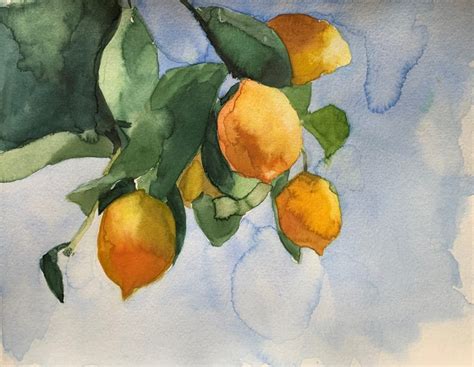 Watercolor Painting Tutorial Step By Step Painting Lemons ArtStudioLife