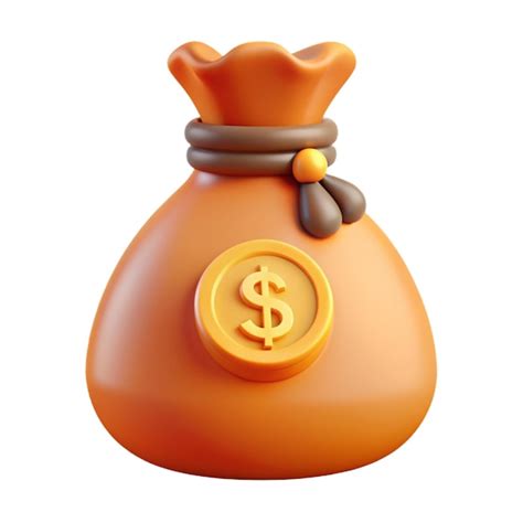 El Icono De La Bolsa De Dinero D Vector Premium