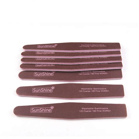 Sunshine Pcs Wood Sandpaper Nail File Professional Emery