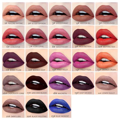 Brand Makeup Liquid Lipstick Hot Sexy Colors Lip Paint Matte Lipstick