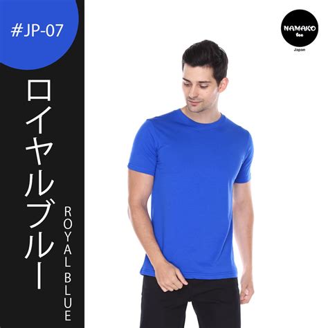 Inspirasi Baju Kaos Polos Warna Biru