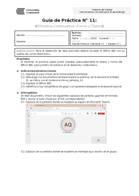 Guia Practica De La Semana 11 Material De Trabajo Herramientas