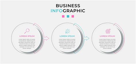 Plantilla De Negocio De Diseño Infográfico Con Iconos Y 3 Opciones O Pasos 3137426 Vector En