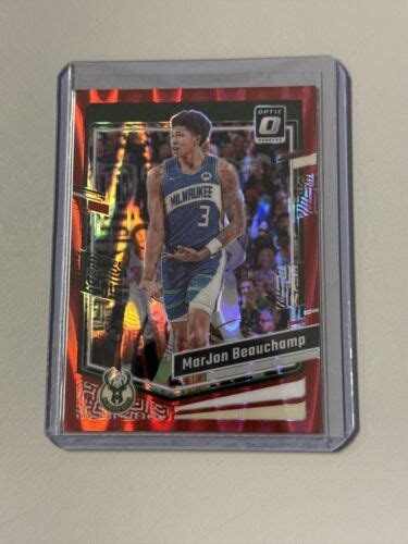 2023 24 Panini Donruss Optic Red Seismic Prizm 119 MarJon Beauchamp