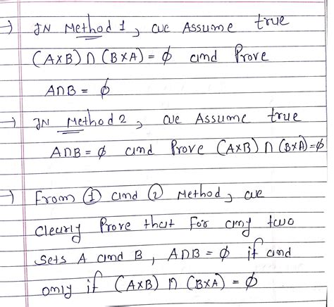 Solved Prove Or Disprove For Any Two Sets A And B A B If And