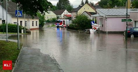 NÖ und Burgenland Unwetter sorgen für Feuerwehreinsätze und Schäden in