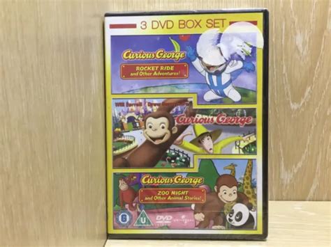 CURIOUS GEORGE / Rocket Ride / Zoo Night DVD New & Sealed 3 DVD Boxset Childrens EUR 11,66 ...